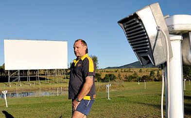 Gary King at his beloved Wonga Drive In. Gary King at his beloved Wonga Drive In.